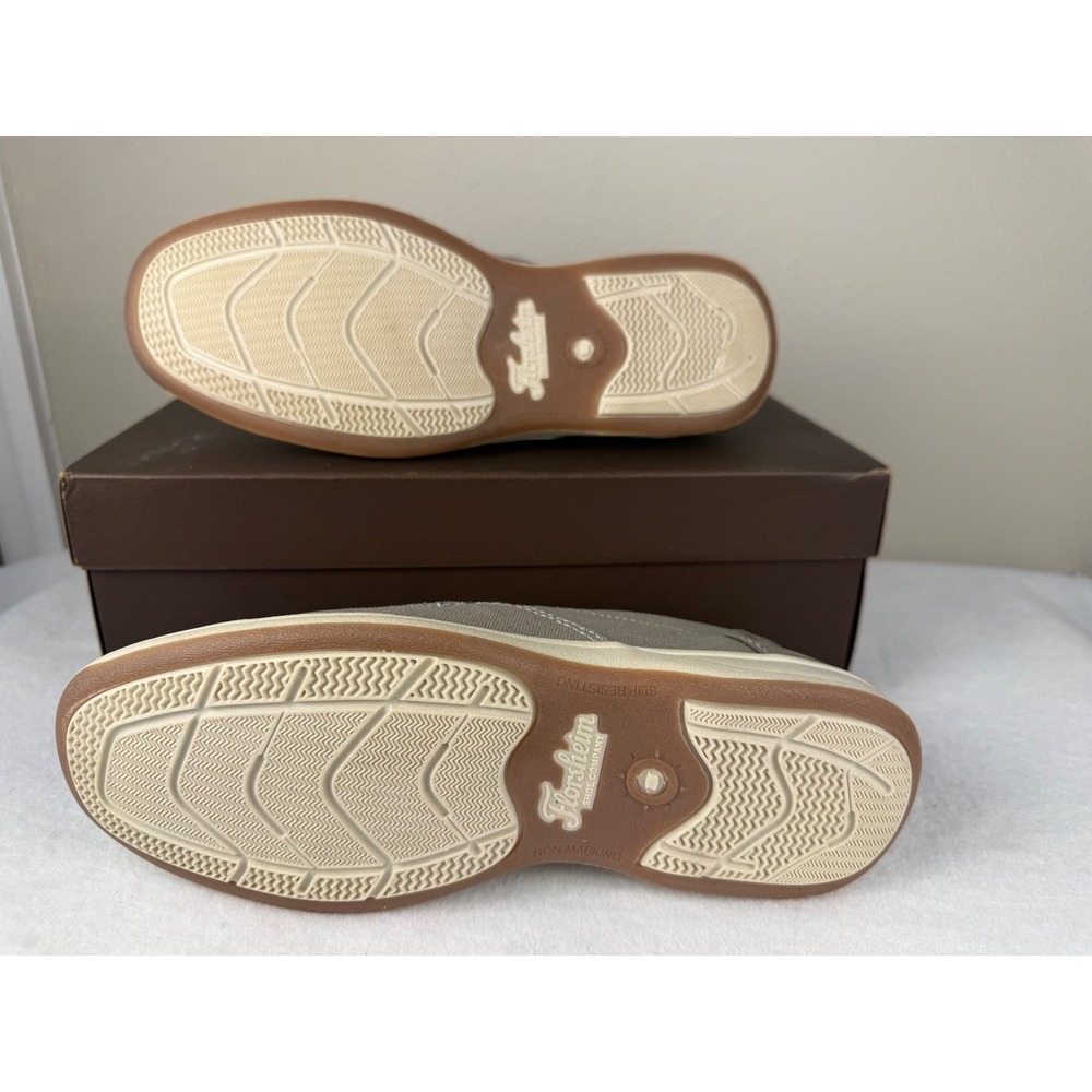 Florsheim Lakeside Canvas Slip On Gray Men's 8.5 / Women's 10 Comfort NWT - Picture 2 of 8